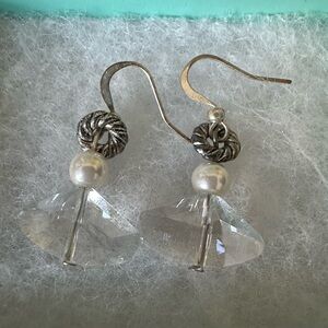 Vintage Rhinestone Drop Earrings